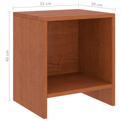 Solid Pinewood Bedside Cabinets, Honey Brown, 2 Pcs, 35x30x40 cm