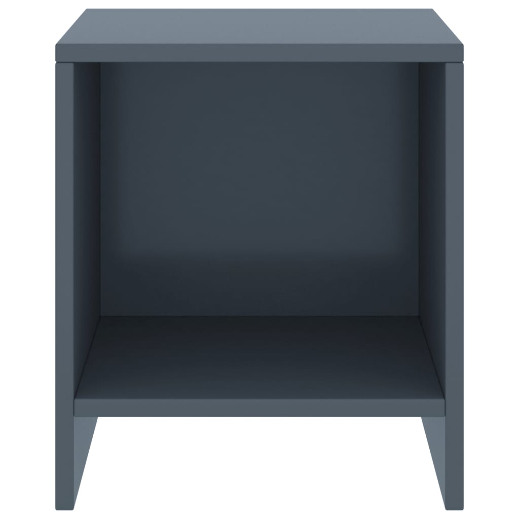 Solid Pinewood Bedside Cabinets 2pcs, Light Grey, 35x30x40 cm