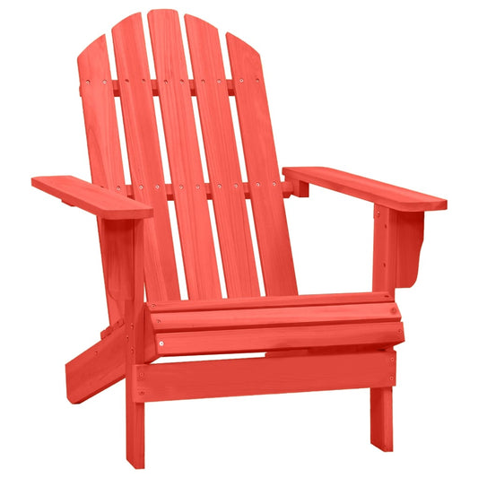 Red Fir Wood Adirondack Chair for Garden - Durable & Stylish