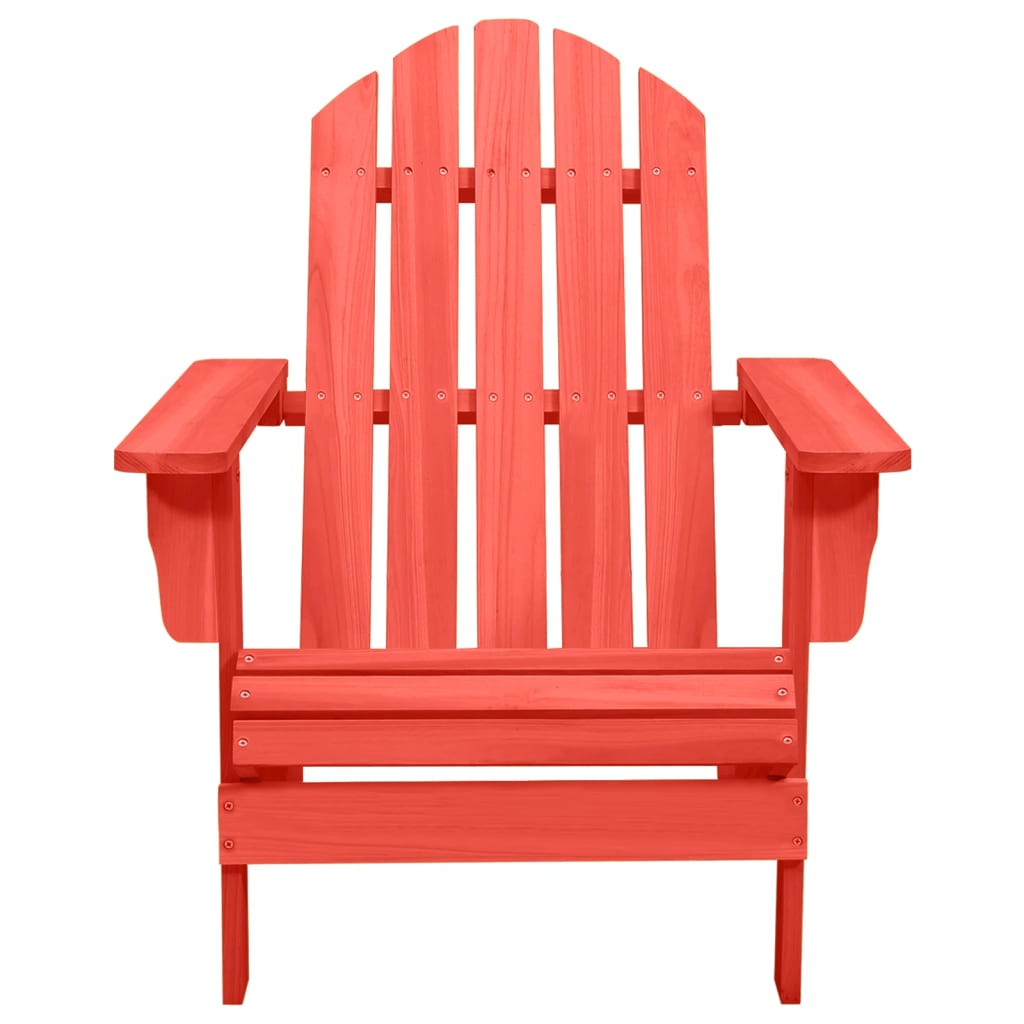 Red Fir Wood Adirondack Chair for Garden - Durable & Stylish