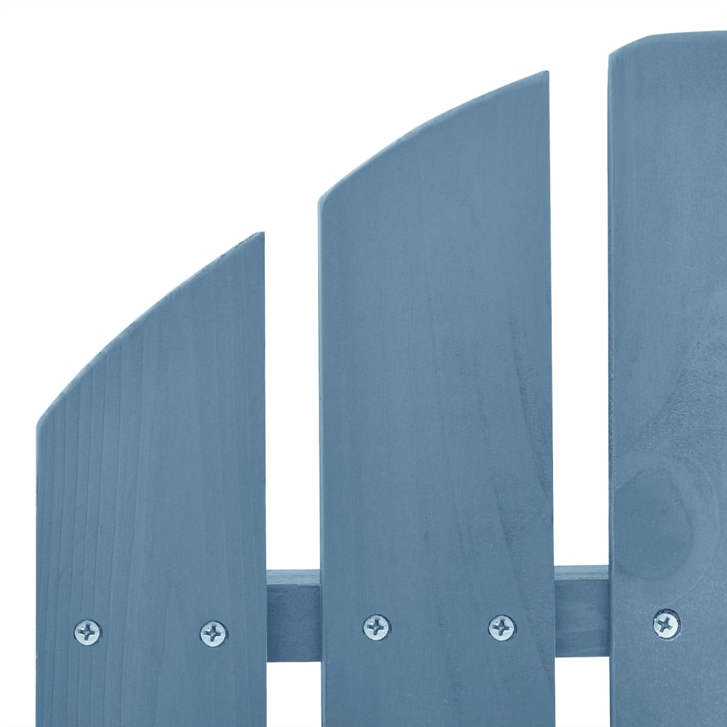 Blue Solid Fir Wood Adirondack Rocking Chair for Gardens