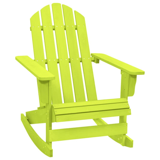 Green Fir Wood Garden Adirondack Rocking Chair - Relax in Style