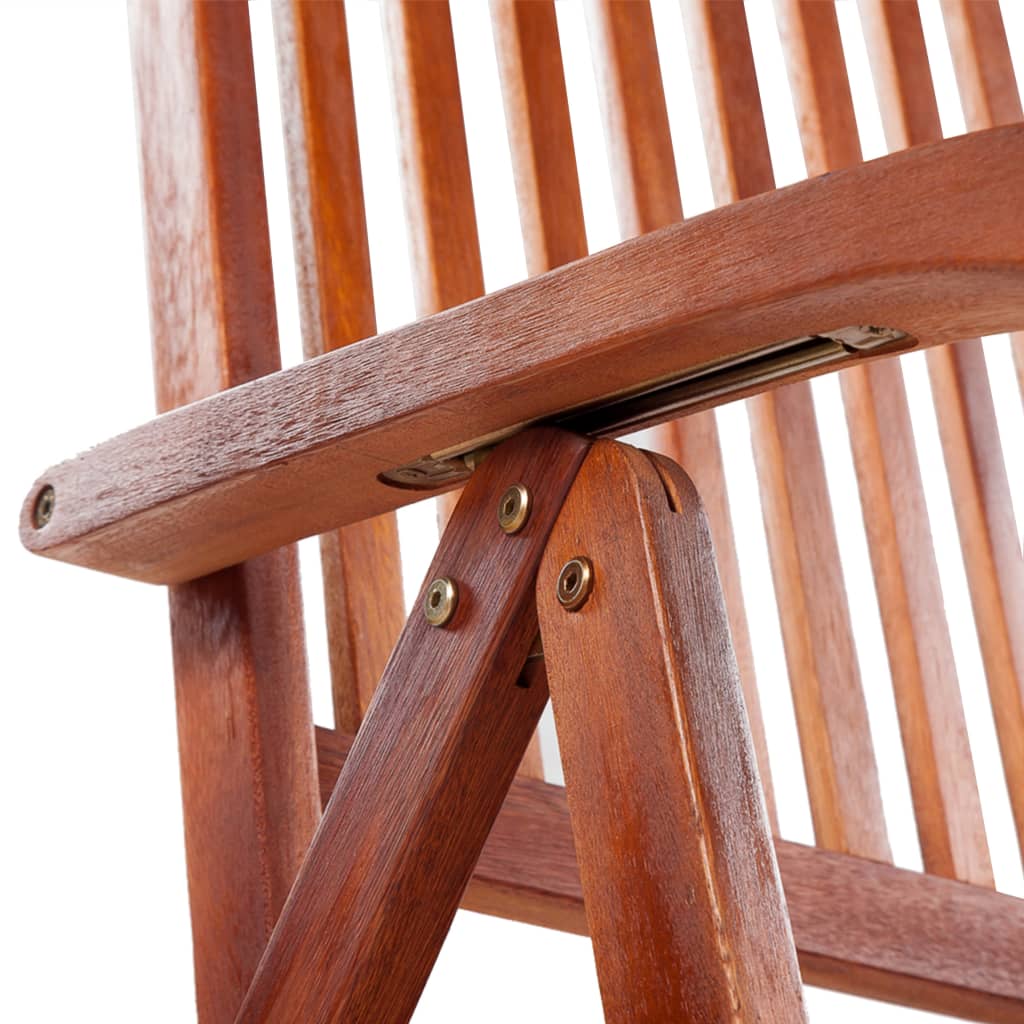4 Pcs Solid Acacia Wood Folding Garden Chairs - Durable & Stylish