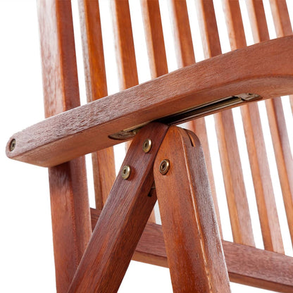 4 Pcs Solid Acacia Wood Folding Garden Chairs - Durable & Stylish