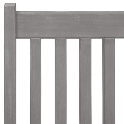 4-Piece Grey Acacia Wood Garden Reclining Chairs Set