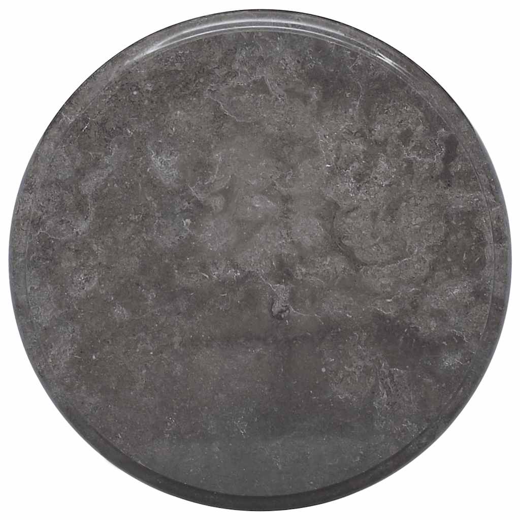 Elegant Ø40cm Black Marble Table Top - 2.5cm Thickness