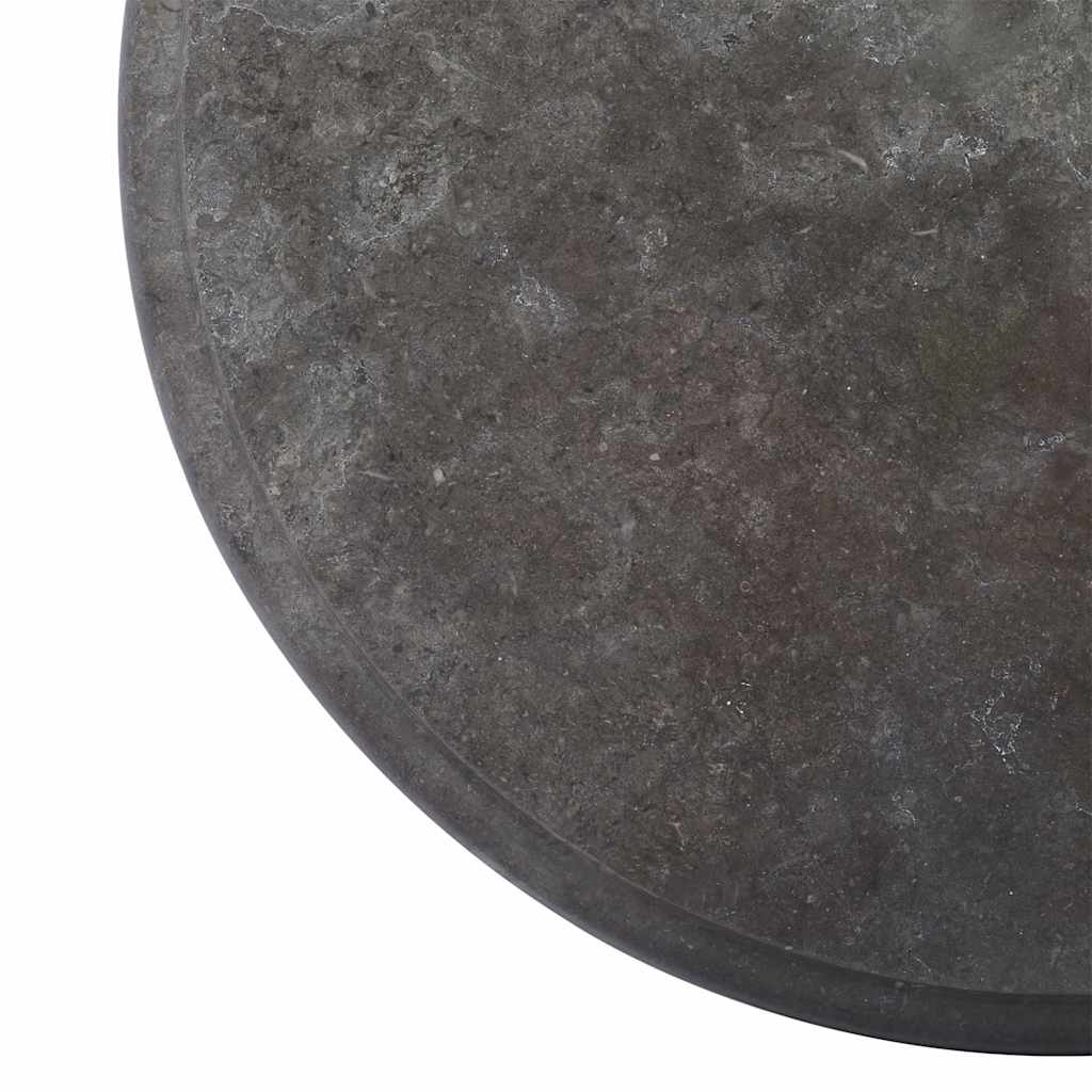 Elegant Ø40cm Black Marble Table Top - 2.5cm Thickness