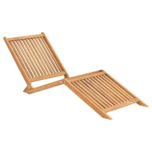 Solid Teak Wood Sun Lounger - Durable & Stylish Outdoor Relaxation