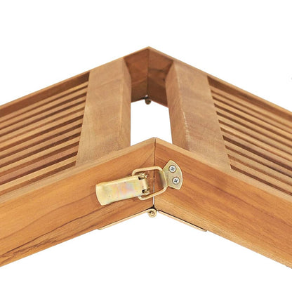 Solid Teak Wood Sun Lounger - Durable & Stylish Outdoor Relaxation