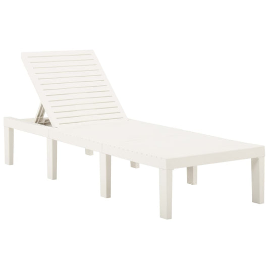 White Plastic Sun Lounger – Durable & Stylish Outdoor Relaxation