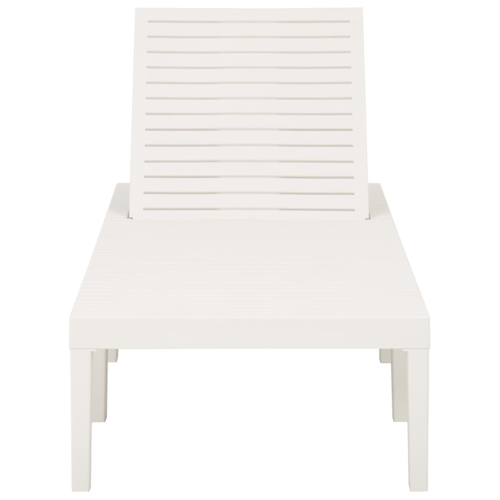 White Plastic Sun Lounger – Durable & Stylish Outdoor Relaxation
