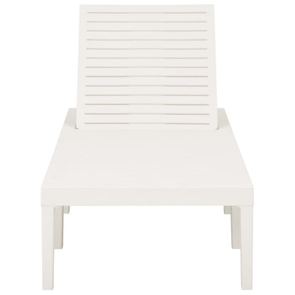 White Plastic Sun Lounger – Durable & Stylish Outdoor Relaxation