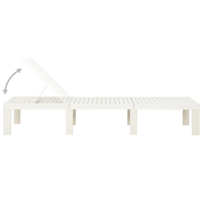 White Plastic Sun Lounger – Durable & Stylish Outdoor Relaxation