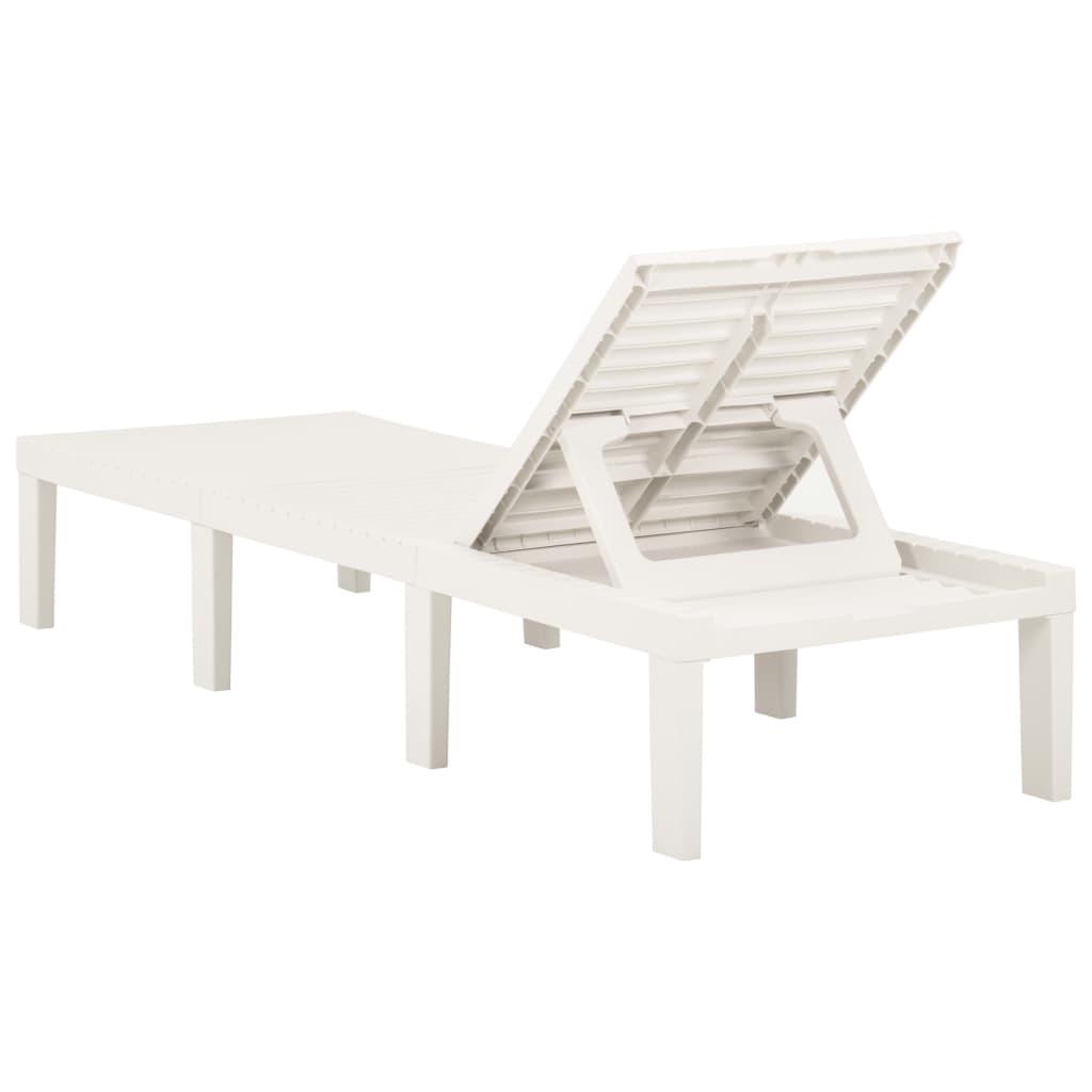 White Plastic Sun Lounger – Durable & Stylish Outdoor Relaxation
