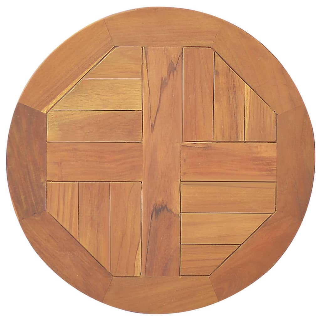 Elegant Round Teak Wood Table Top - 2.5cm Thick & 40cm Diameter