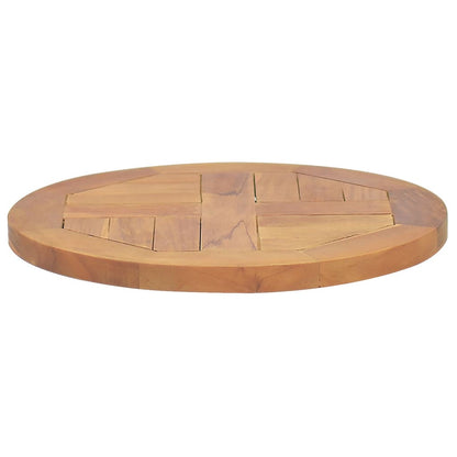 Elegant Round Teak Wood Table Top - 2.5cm Thick & 40cm Diameter