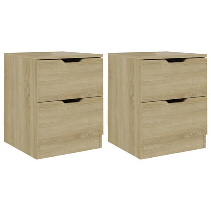 Sonoma Oak Bedside Cabinets 2 pcs, 40x40x50 cm, Engineered Wood