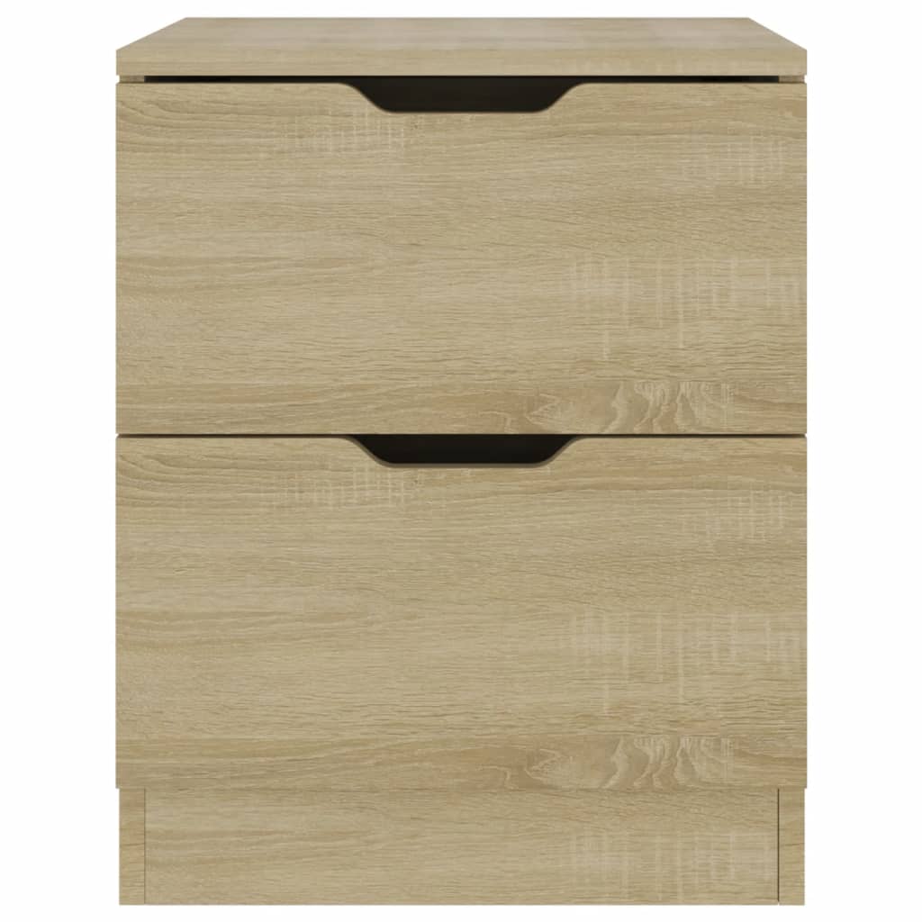 Sonoma Oak Bedside Cabinets 2 pcs, 40x40x50 cm, Engineered Wood