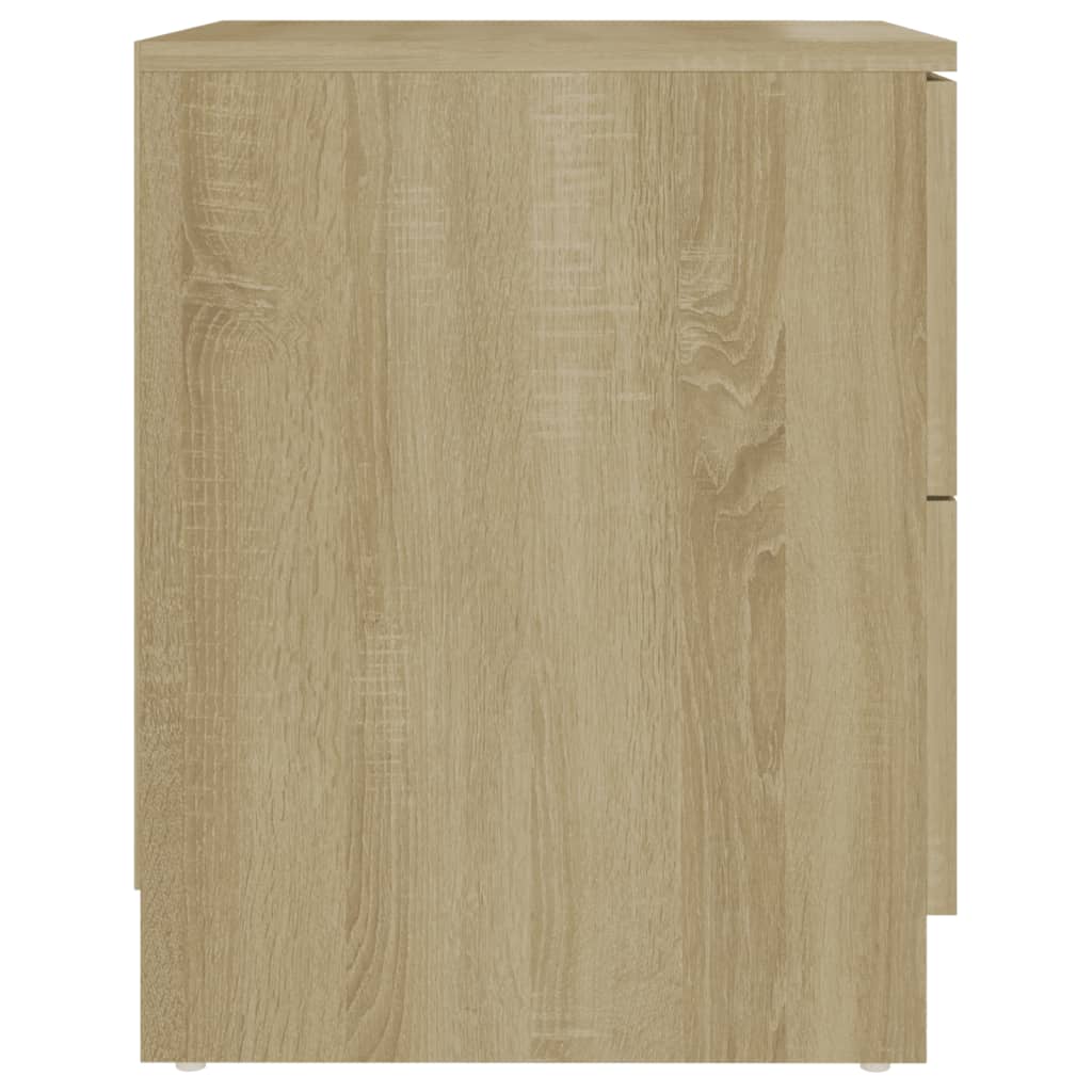 Sonoma Oak Bedside Cabinets 2 pcs, 40x40x50 cm, Engineered Wood