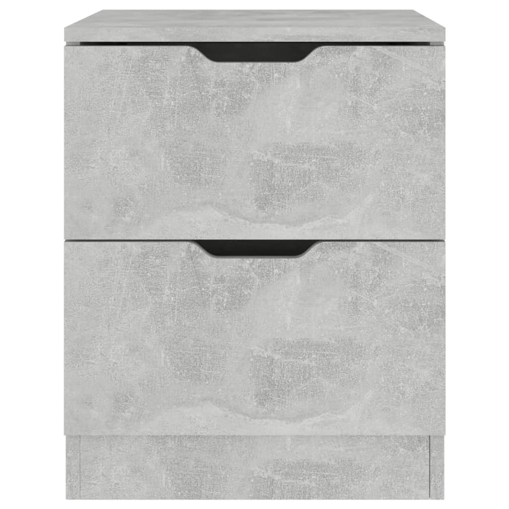 Concrete Grey Bedside Cabinet, 40x40x50 cm, Engineered Wood