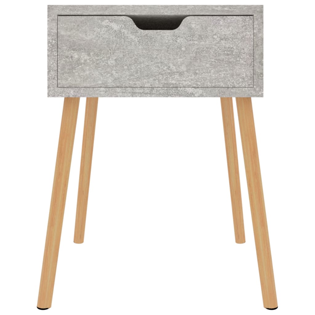 Concrete Grey Bedside Cabinet, 40x40x56 cm, Engineered Wood