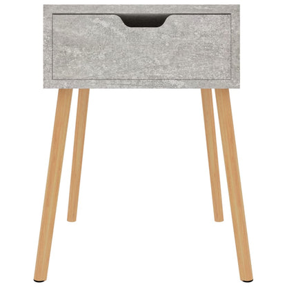 Concrete Grey Bedside Cabinet, 40x40x56 cm, Engineered Wood