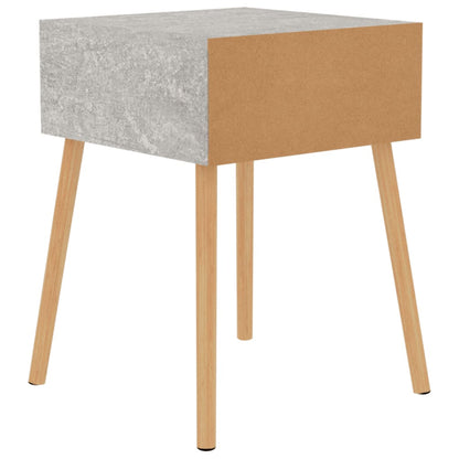 Concrete Grey Bedside Cabinet, 40x40x56 cm, Engineered Wood