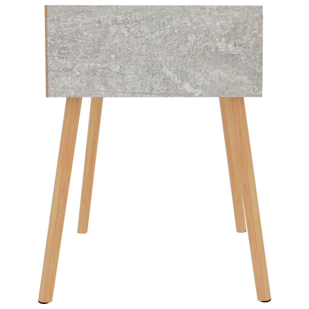 Concrete Grey Bedside Cabinets Set of 2, 40x40x56 cm, Engineered Wood