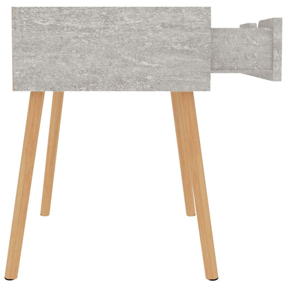Concrete Grey Bedside Cabinets Set of 2, 40x40x56 cm, Engineered Wood