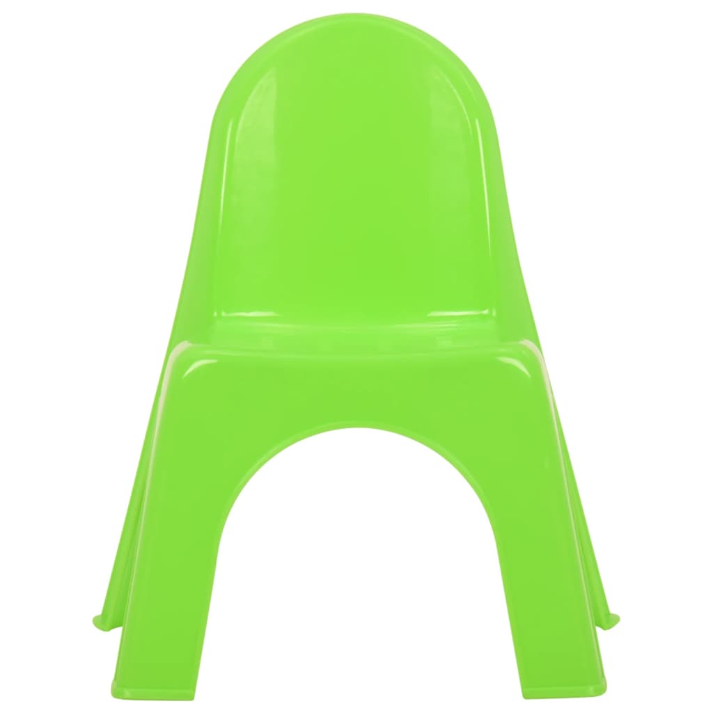 Kids' White PP Table & Chair Set – Durable & Fun Playroom Furniture