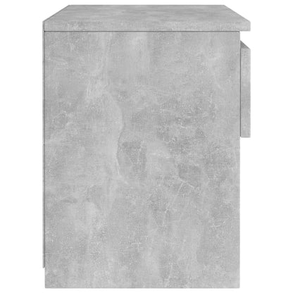 Concrete Grey Bedside Cabinet 40x30x39 cm - Engineered Wood