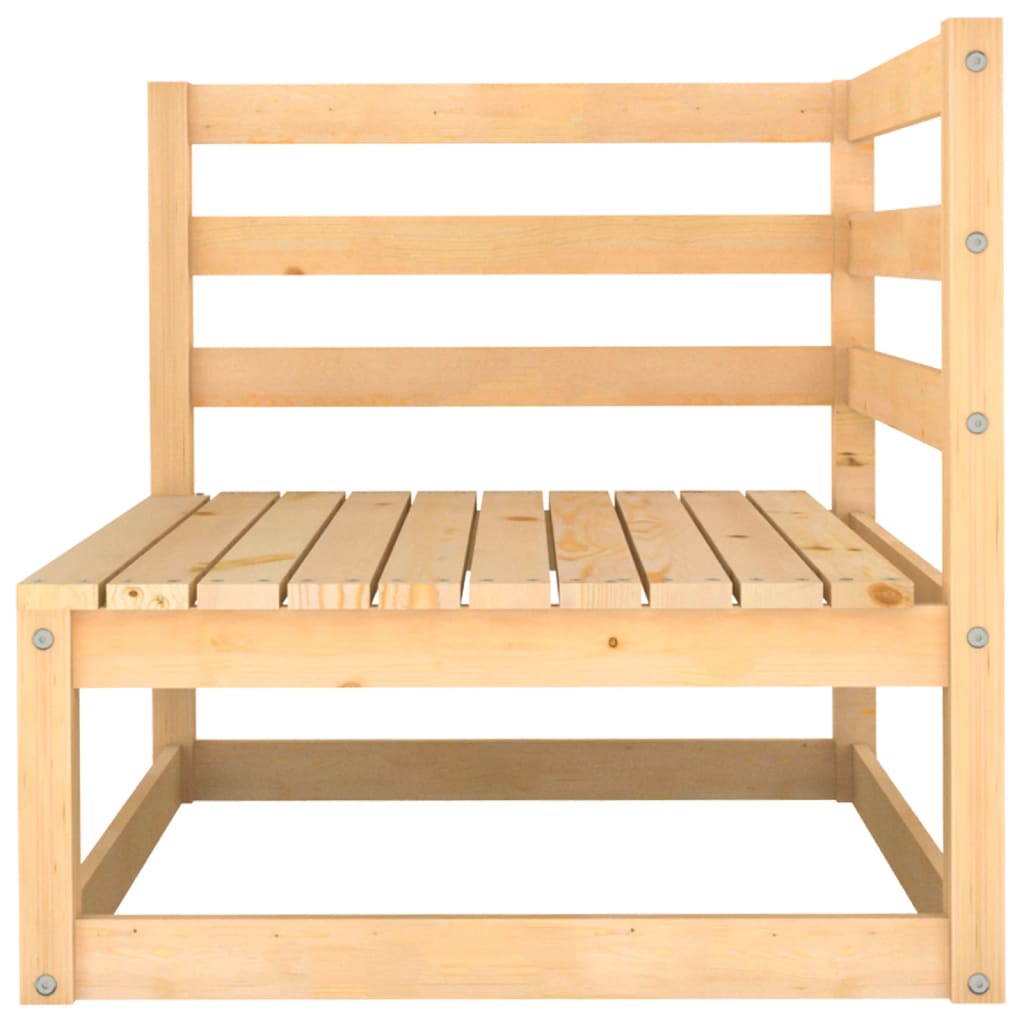 Solid Pine Garden Corner Sofa - Elegant Outdoor Comfort