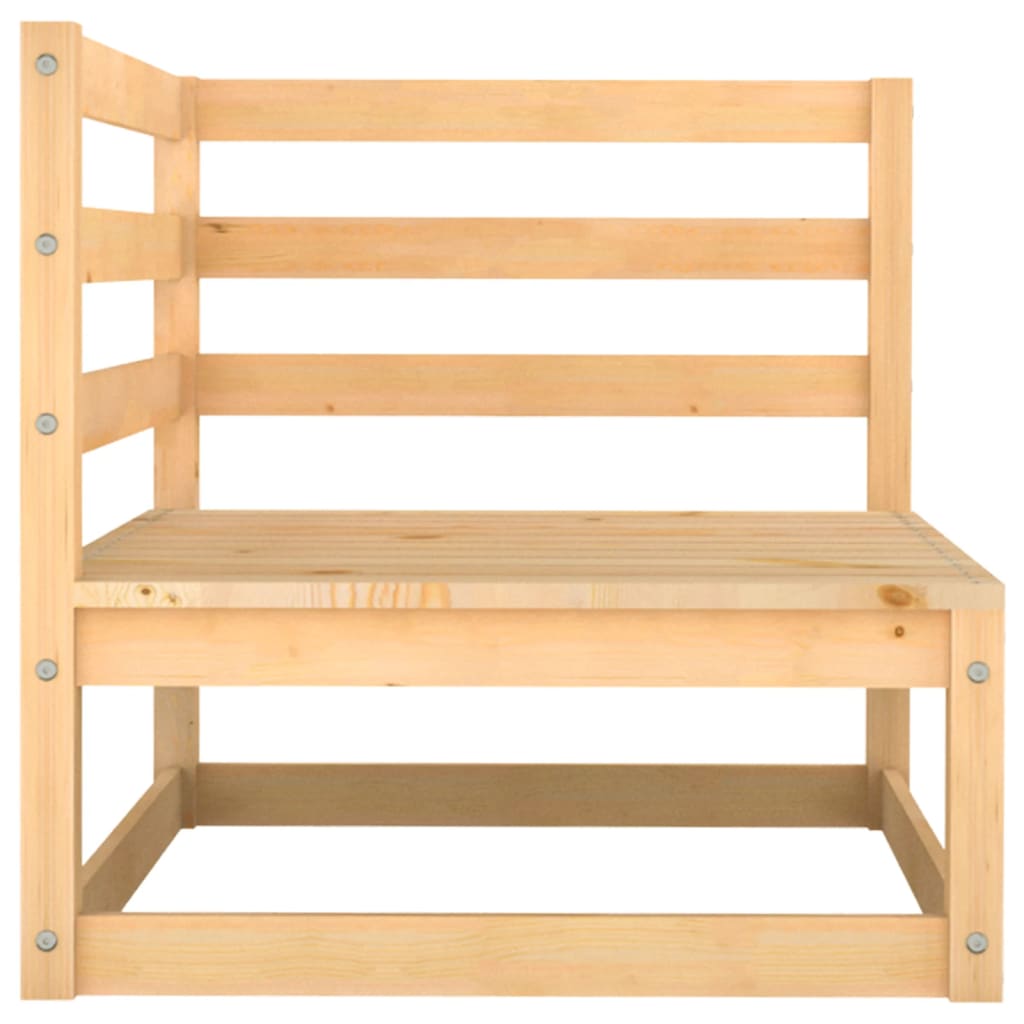 Solid Pine Garden Corner Sofa - Elegant Outdoor Comfort