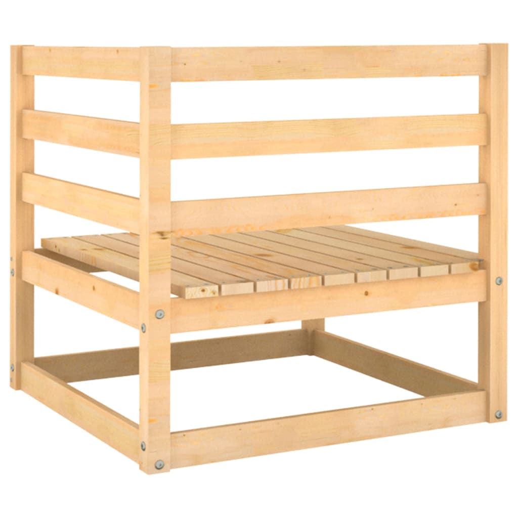Solid Pine Garden Corner Sofa - Elegant Outdoor Comfort