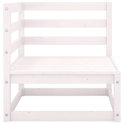 White Solid Pine Garden Corner Sofa - Stylish Outdoor Comfort