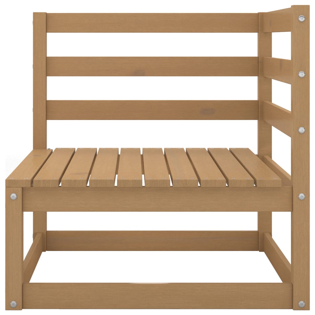 Honey Brown Solid Pine Garden Corner Sofa - Stylish & Durable