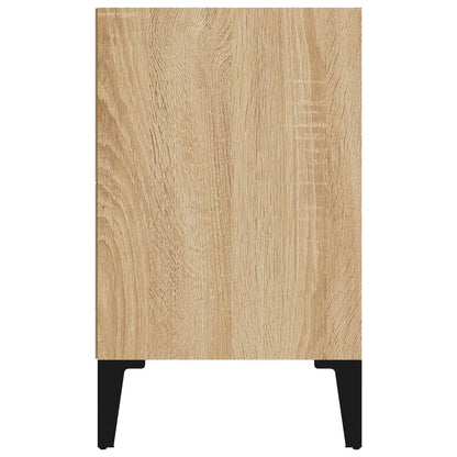 Sonoma Oak Bed Cabinet with Metal Legs - 40x30x50 cm
