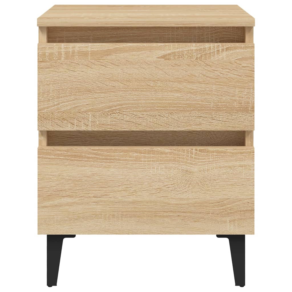 Compact Sonoma Oak Bed Cabinet, 40x35x50 cm, Engineered Wood