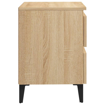 Compact Sonoma Oak Bed Cabinet, 40x35x50 cm, Engineered Wood