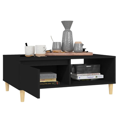 Coffee Table Black 90x60x35 cm Engineered Wood