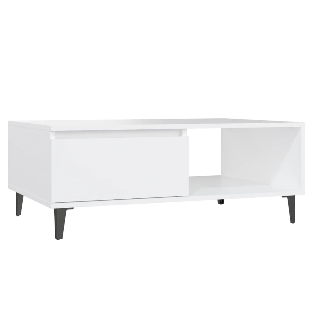 Coffee Table White 90x60x35 cm Engineered Wood