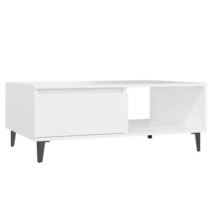 Coffee Table White 90x60x35 cm Engineered Wood