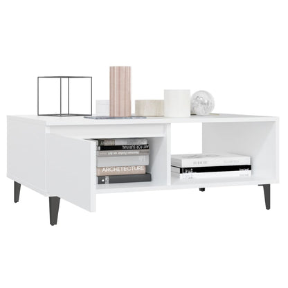 Coffee Table White 90x60x35 cm Engineered Wood