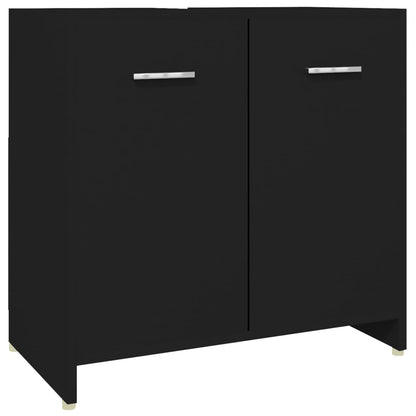 4 Piece Bathroom Furniture Set Black