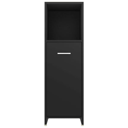 4 Piece Bathroom Furniture Set Black