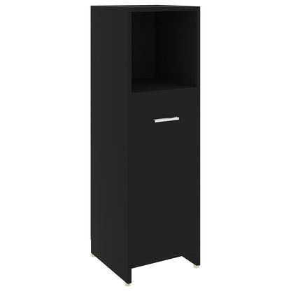4 Piece Bathroom Furniture Set Black