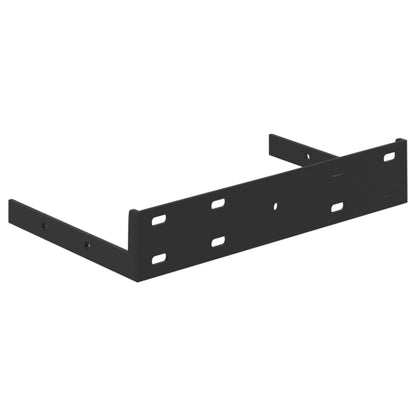 Oak & White Floating Wall Shelves Set - 23cm MDF, 2 Pcs