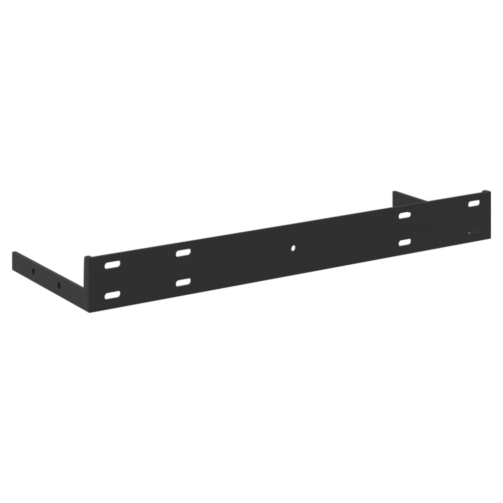 Oak & White MDF Floating Wall Shelves Set of 4 - 40x23 cm