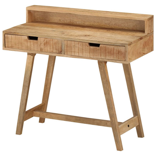 Solid Mango Wood Desk - 100x45x90 cm - Rustic Charm