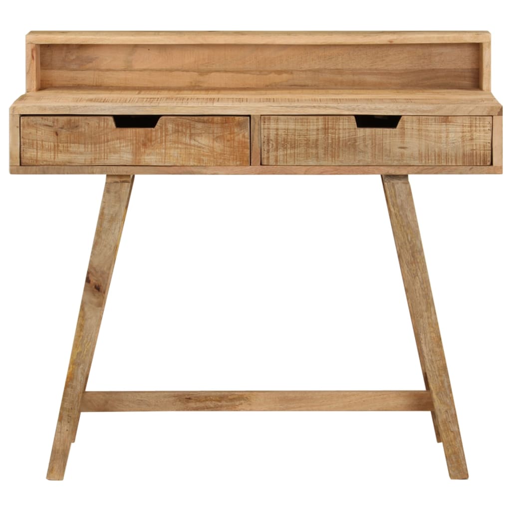Solid Mango Wood Desk - 100x45x90 cm - Rustic Charm